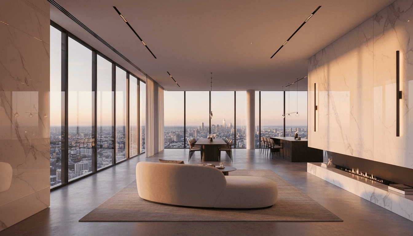 Penthouse de alto padrão com acabamento premium
