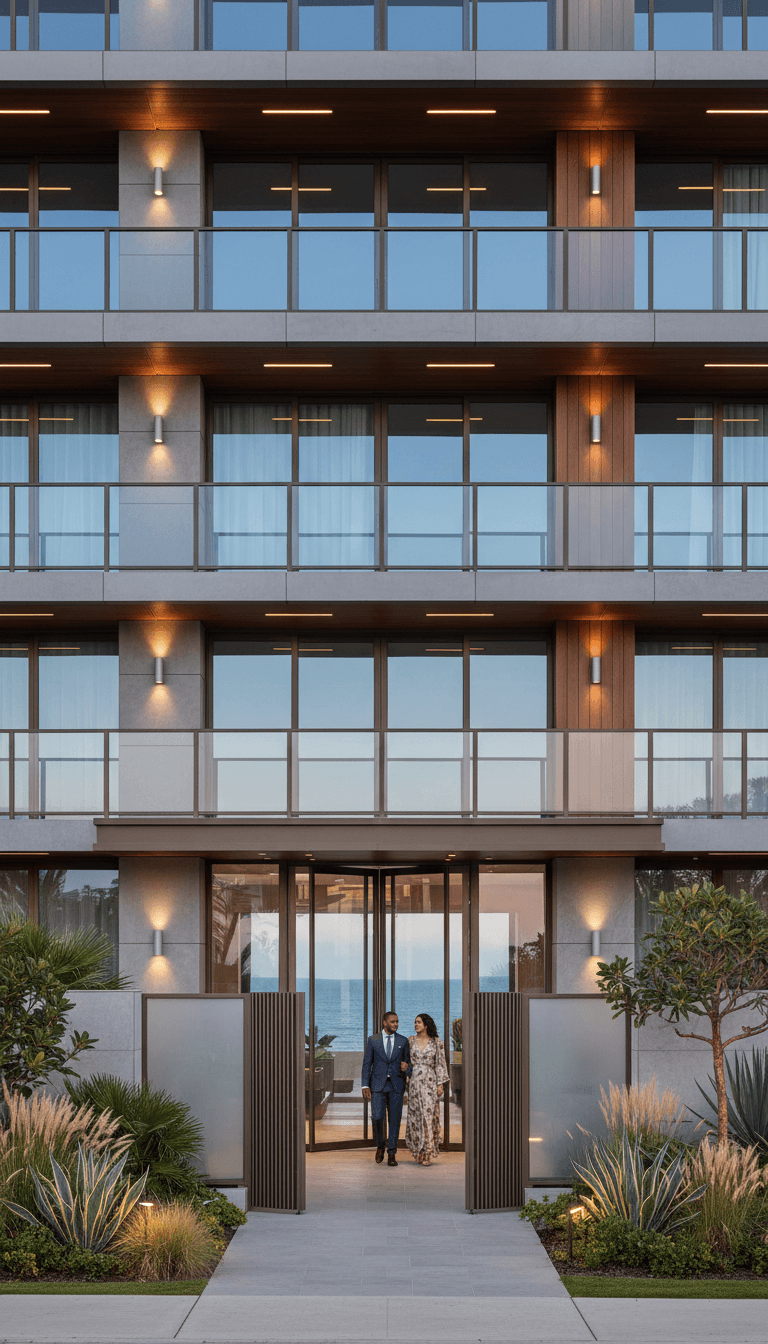 Fachada de edifício residencial premium