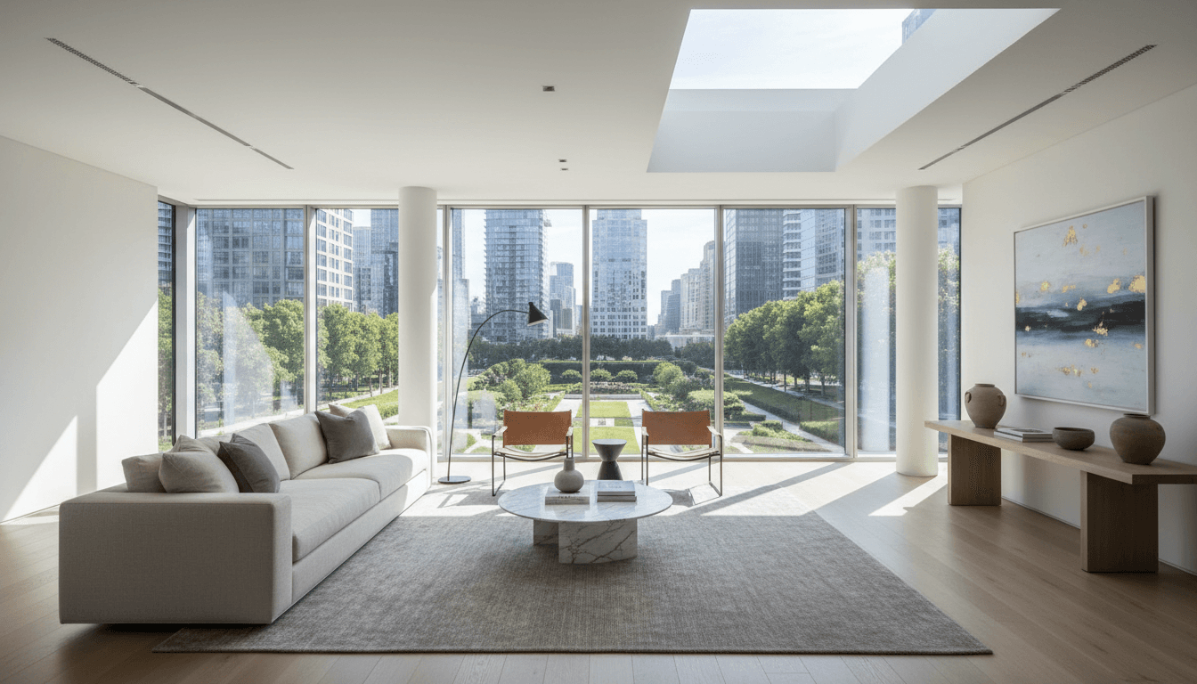 Interior de apartamento de luxo moderno