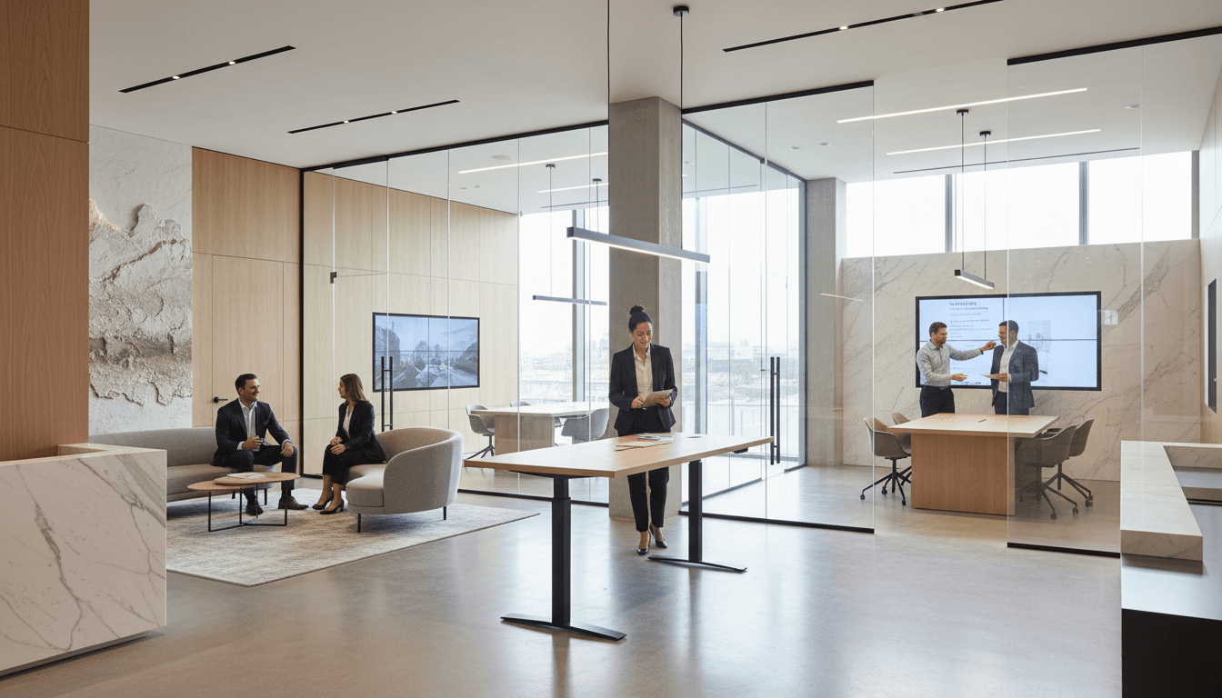 Propriedade comercial moderna e profissional